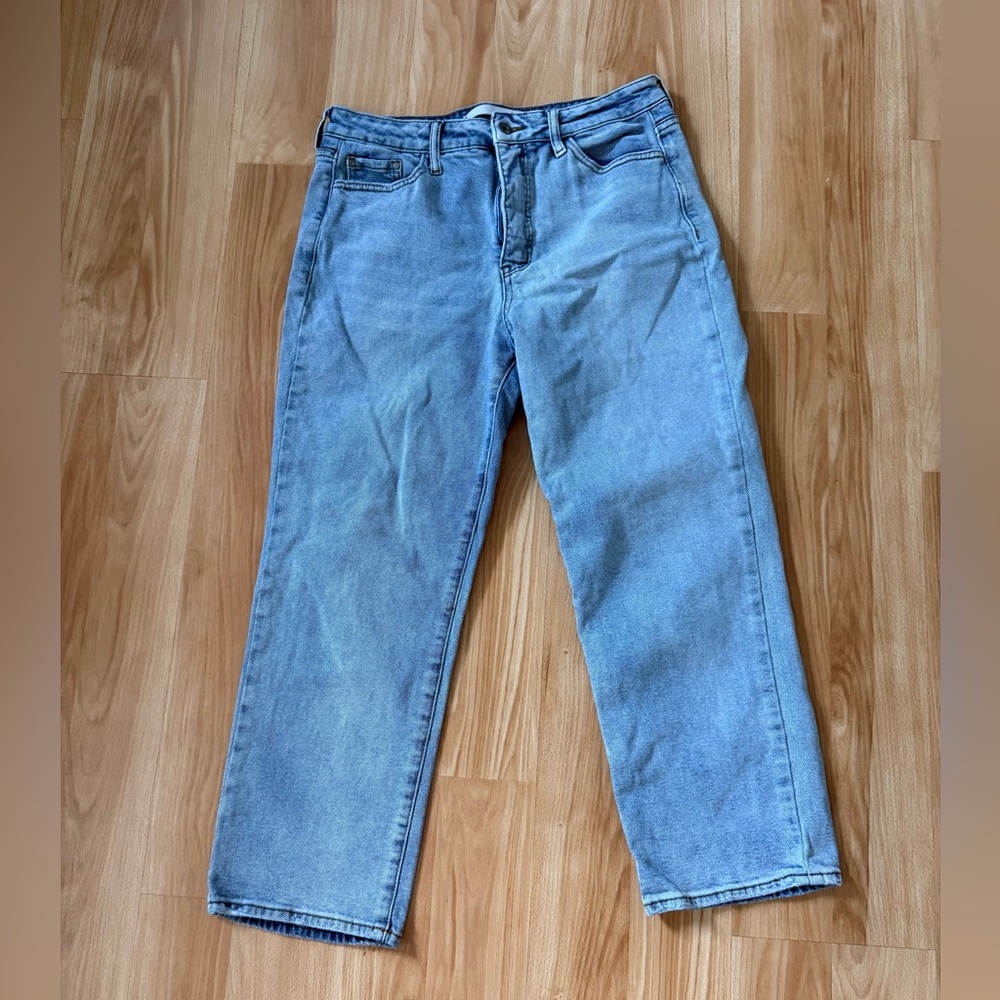 !it Marty Jeans Light Blue High Rise Straight Ankle Jeans